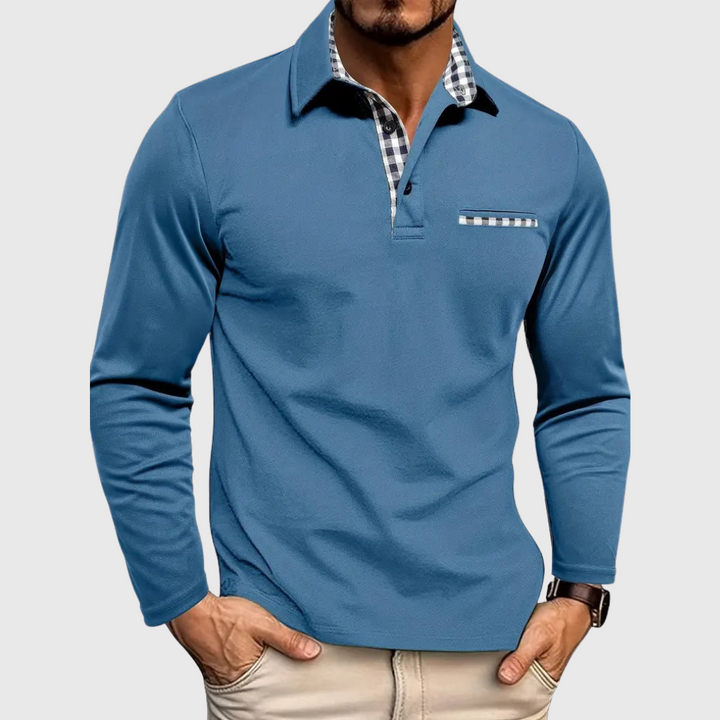 Brandon Slim-Fit Long-Sleeve Polo Shirt