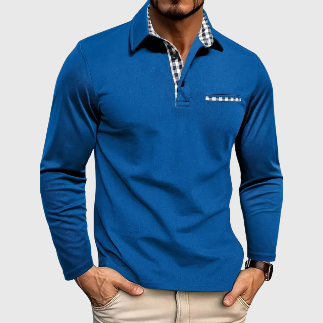 Brandon Slim-Fit Long-Sleeve Polo Shirt