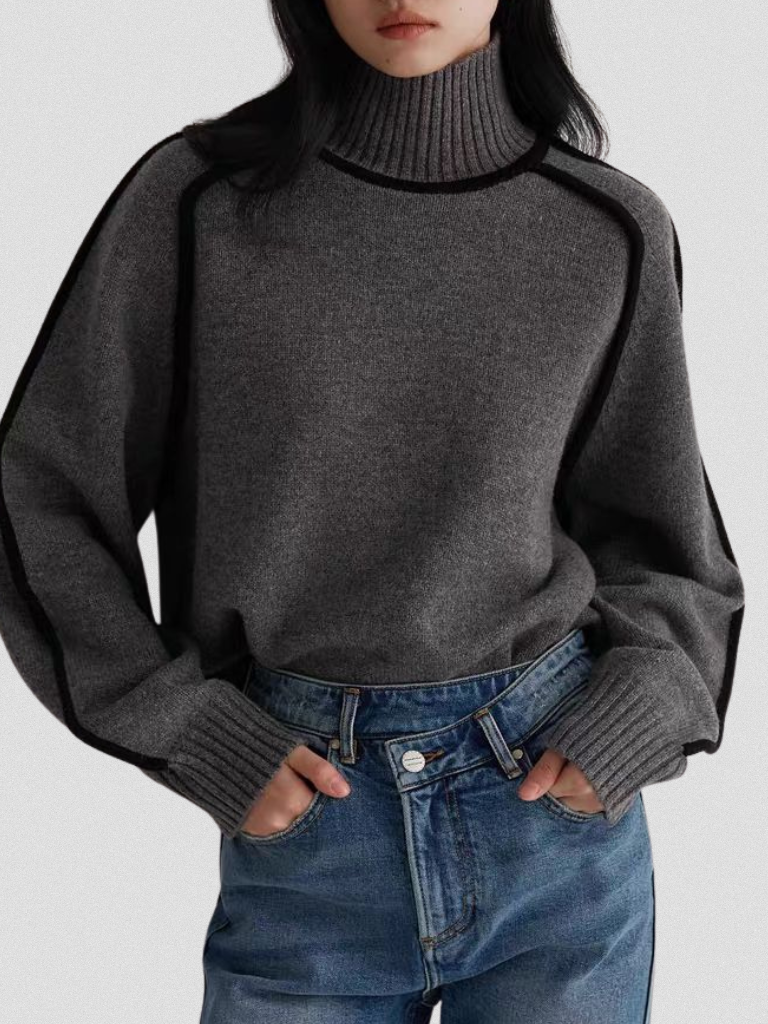 Louise Sweater with Contrast Trim