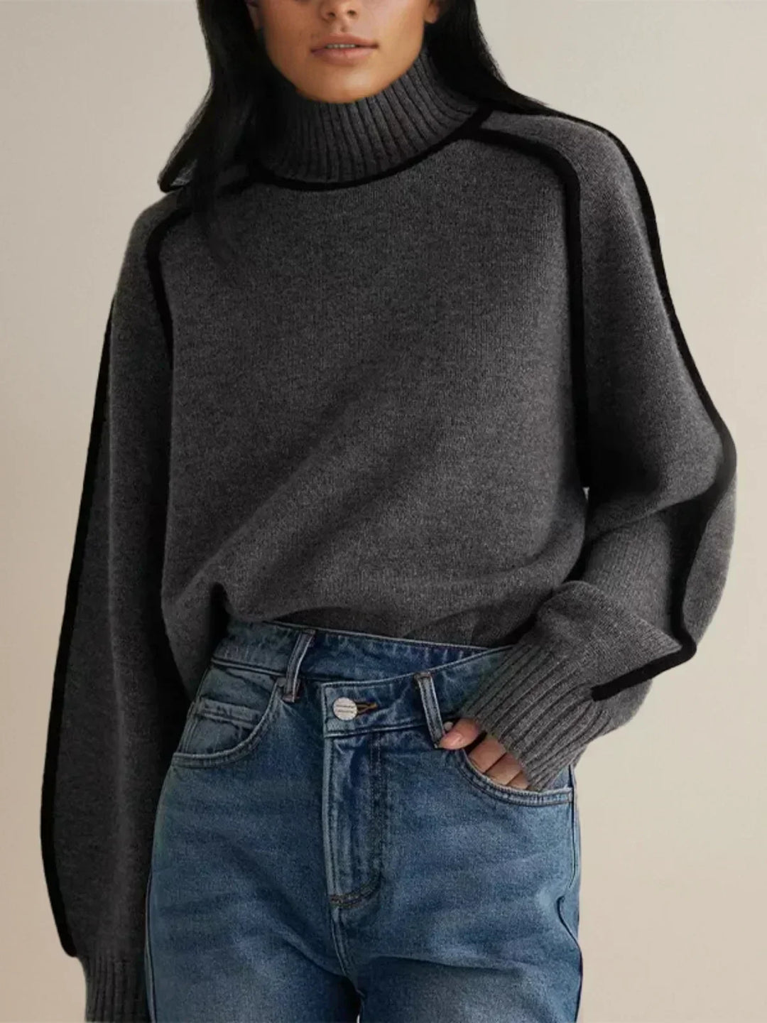 Donna Elegant Turtleneck Sweater