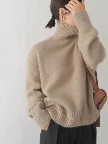 Amaya Premium Cashmere Turtleneck Sweater