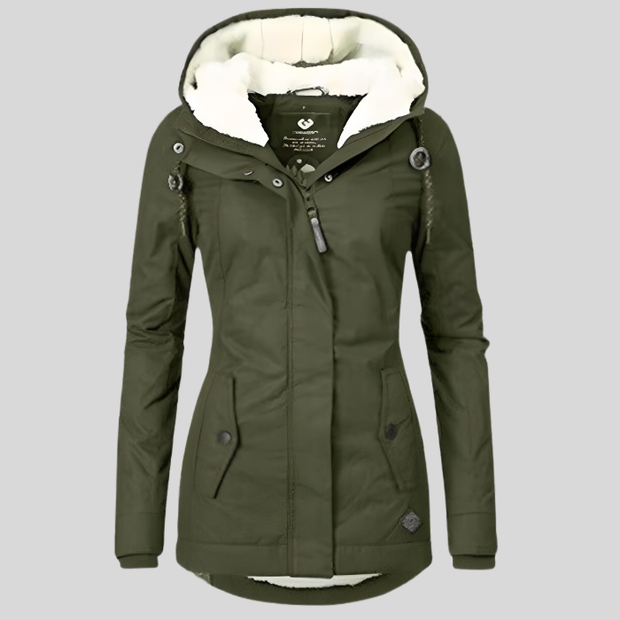 Wrenley Waterproof Hooded Long Jacket with Lining