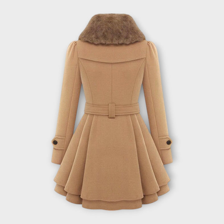 Emma Chic Coat with Faux Fur Trim