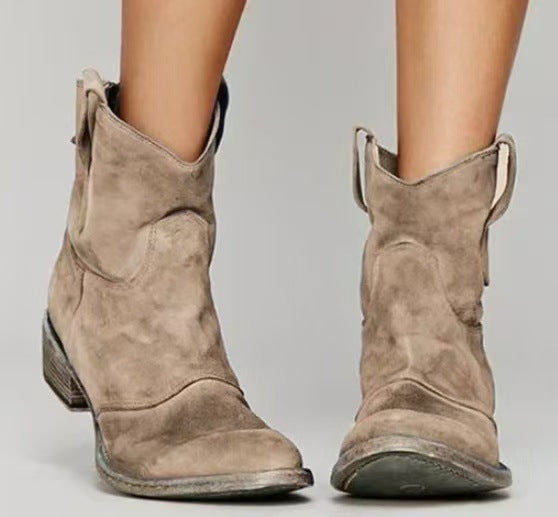 Cienna Chic Western Ankle Boots for Daily Style