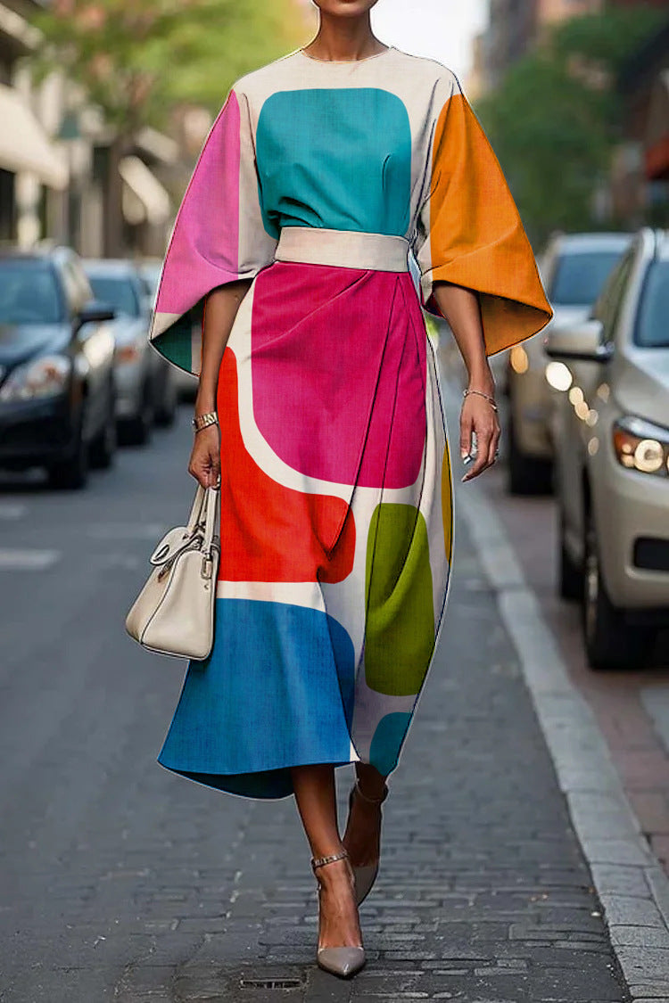 Melody Chic Round Neck Dress