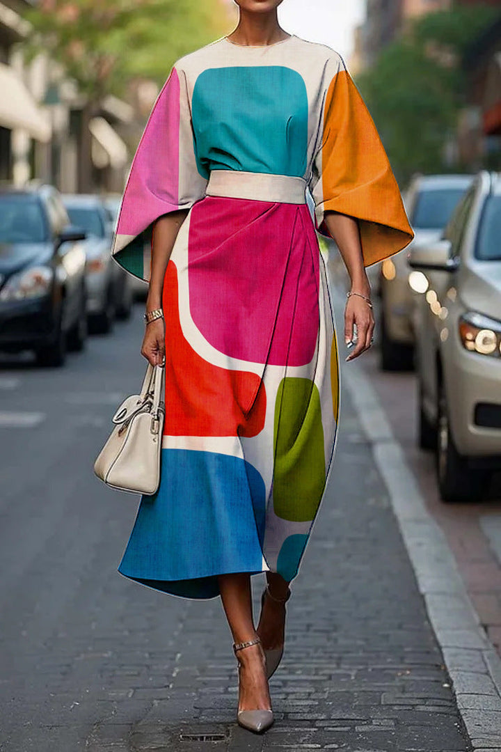 Melody Chic Round Neck Dress