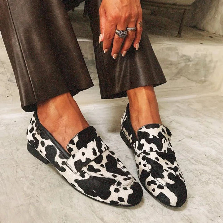 Elegant Animal-Print Loafers