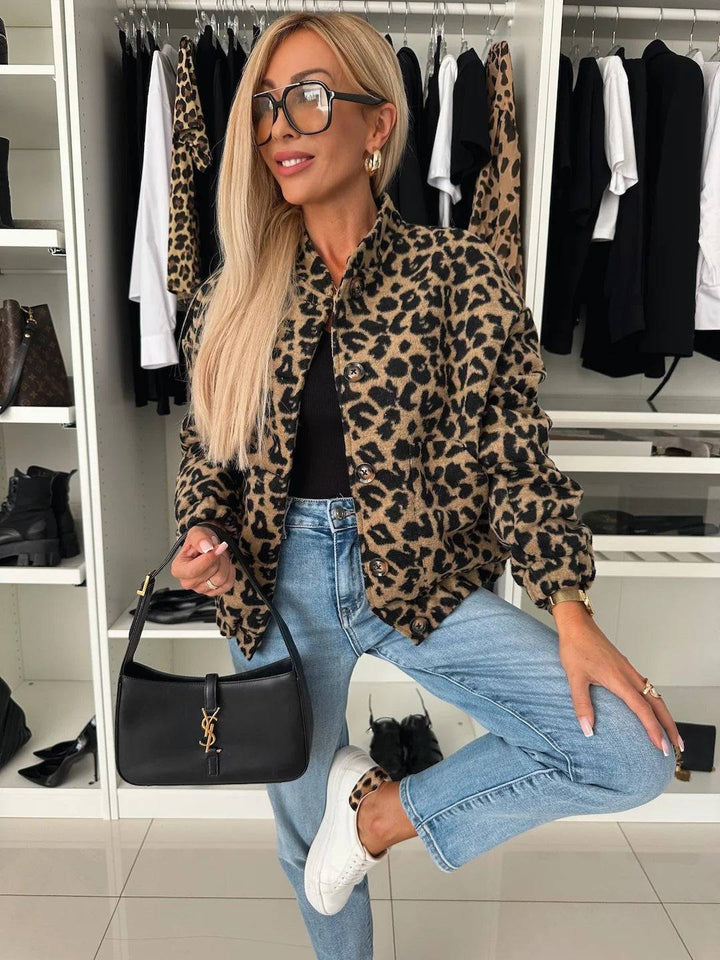 Nova Stylish Leopard Print Jacket