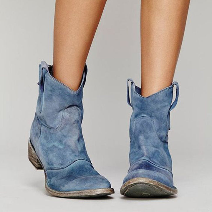 Cienna Chic Western Ankle Boots for Daily Style