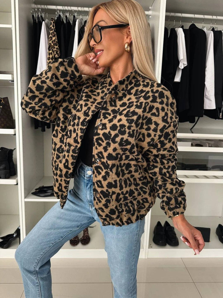 Nova Stylish Leopard Print Jacket