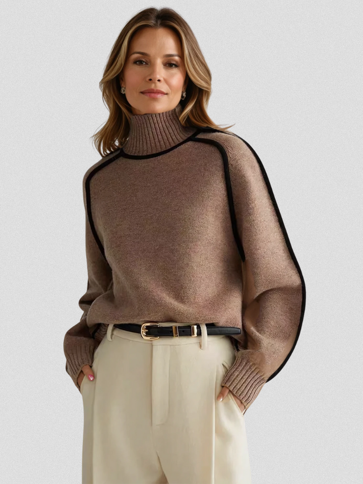 Louise Sweater with Contrast Trim