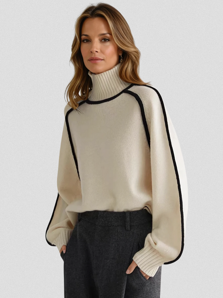 Louise Sweater with Contrast Trim