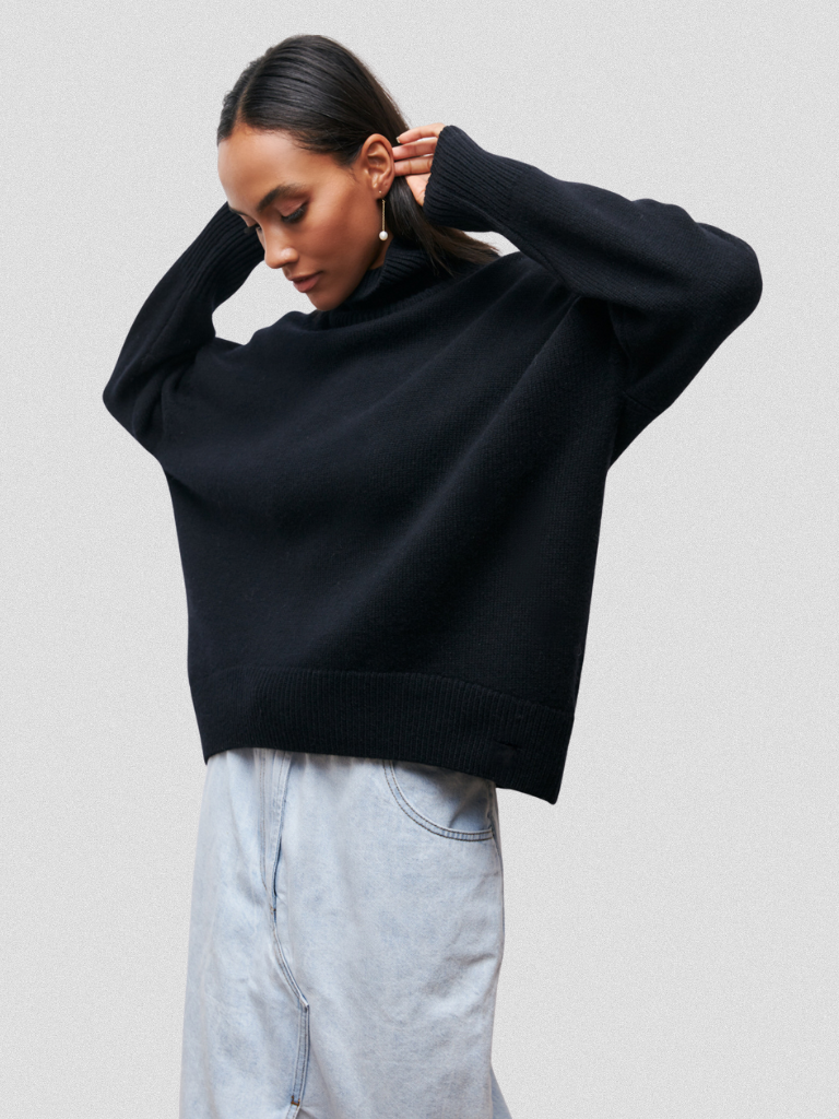 Carolyn Oversized High Neck Sweater