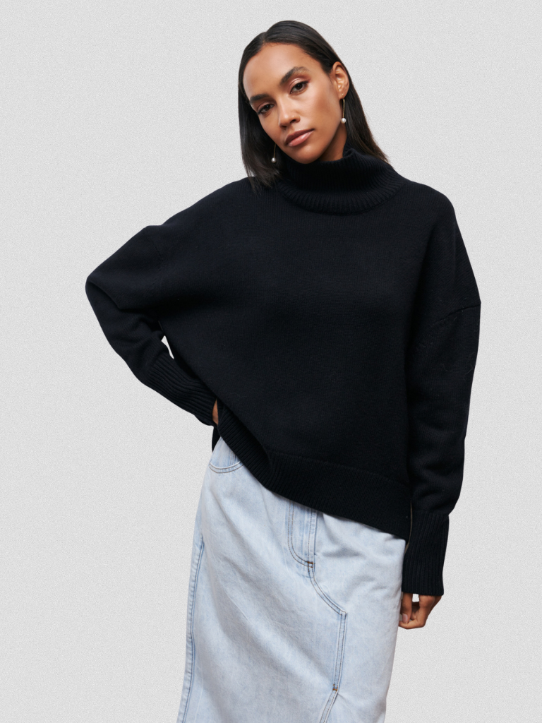 Carolyn Oversized High Neck Sweater