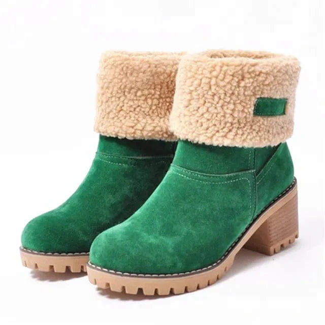 Wool Mid-Calf Boots