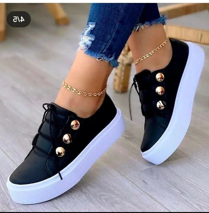 Serena Orthopedic Round Toe Platform Sneakers