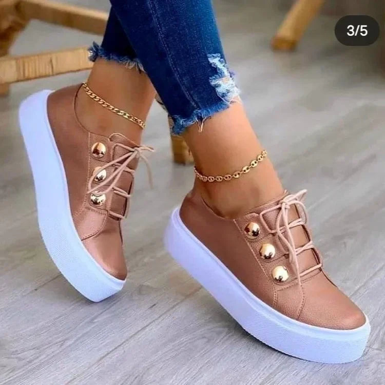 Serena Orthopedic Round Toe Platform Sneakers