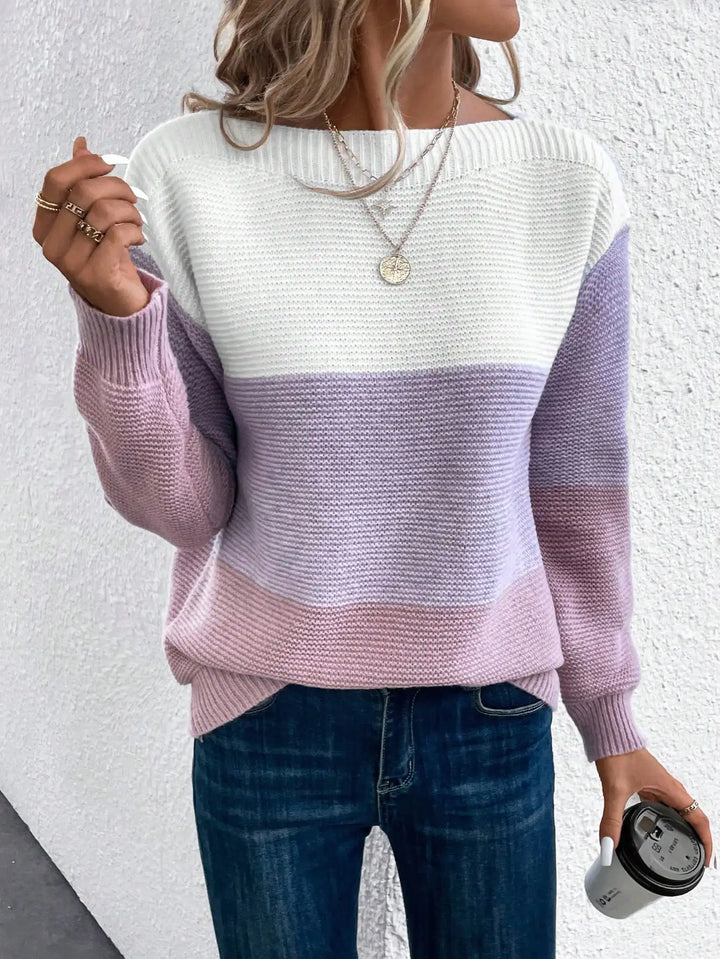 Grace Soft Gradient Knit Sweater