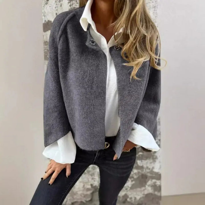 Amalia Long-Sleeve Wool Cardigan