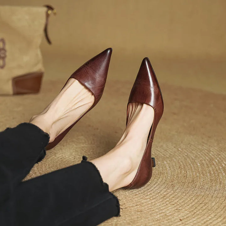 Anok Leather Heels
