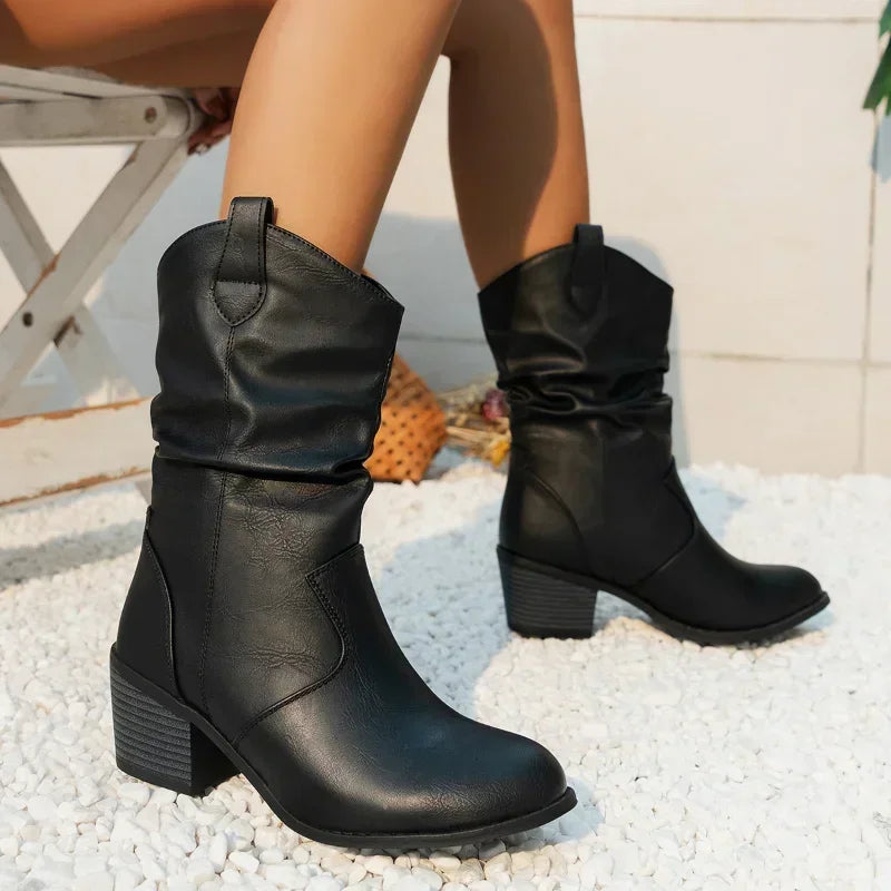 Timeless Mid-Calf Western Boots