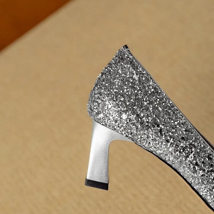 Gloria Sparkling Glitter Heels