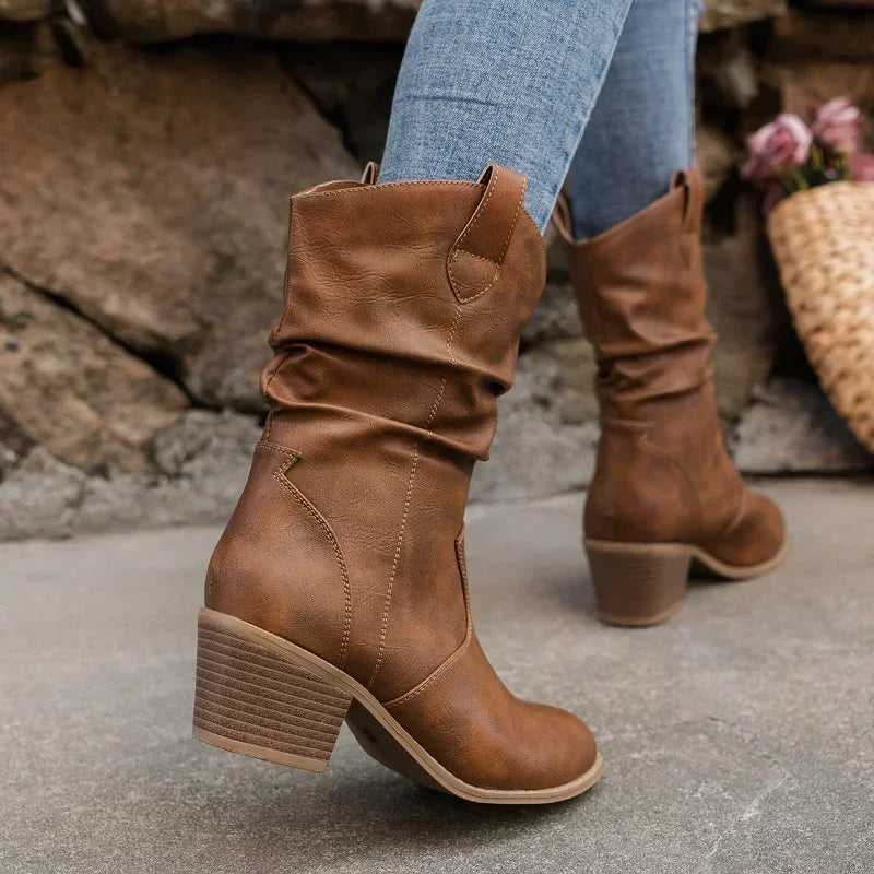 Timeless Mid-Calf Western Boots
