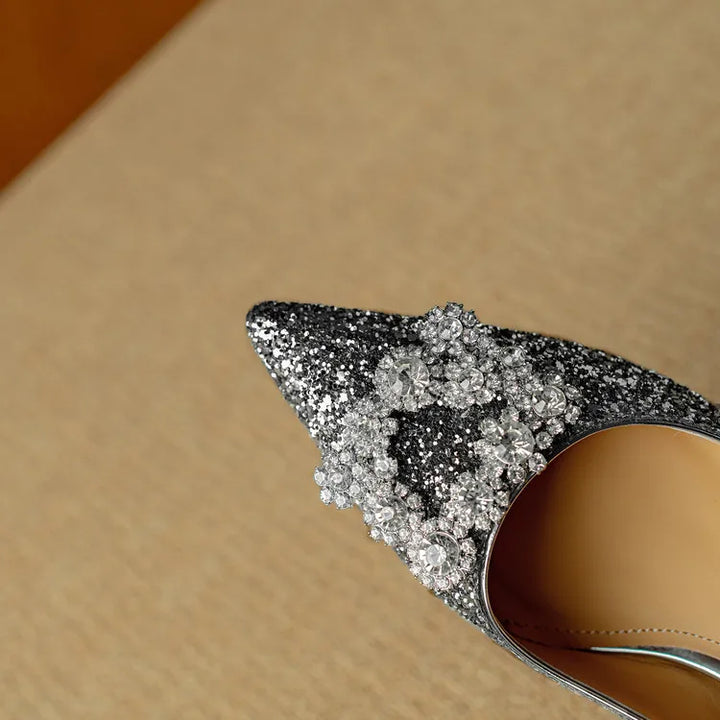 Gloria Sparkling Glitter Heels