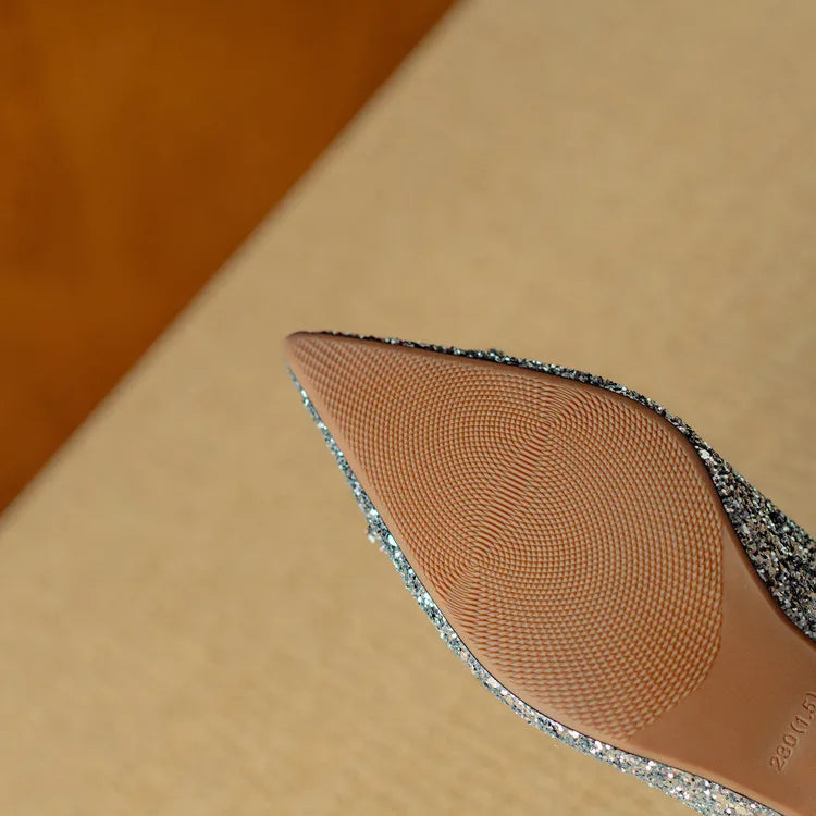Gloria Sparkling Glitter Heels