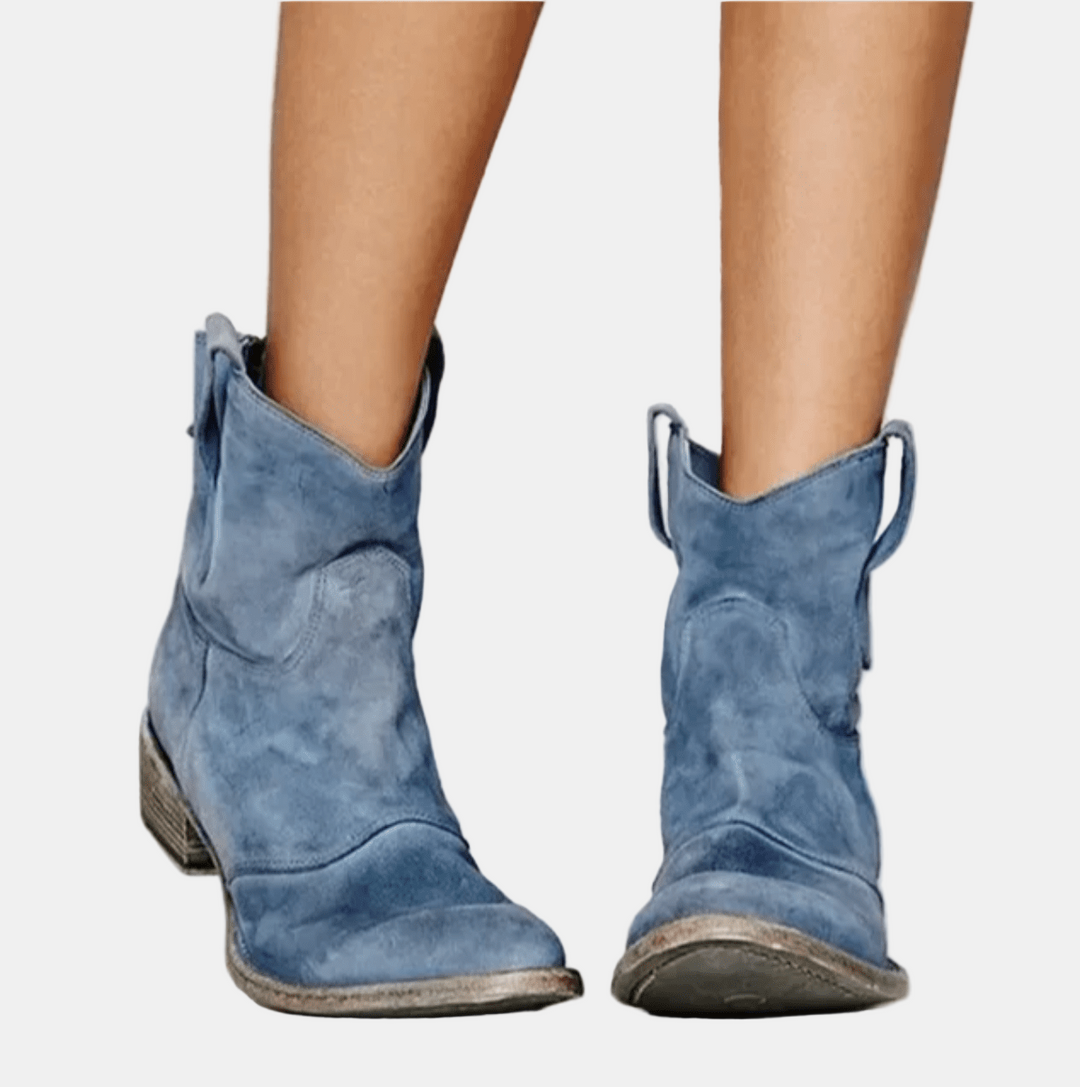 Annelise Suede Cowboy Boots