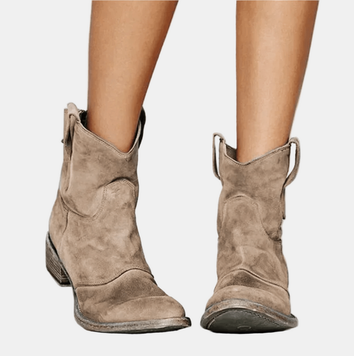 Annelise Suede Cowboy Boots