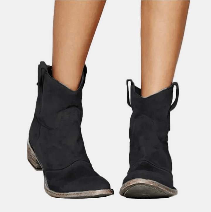 Annelise Suede Cowboy Boots