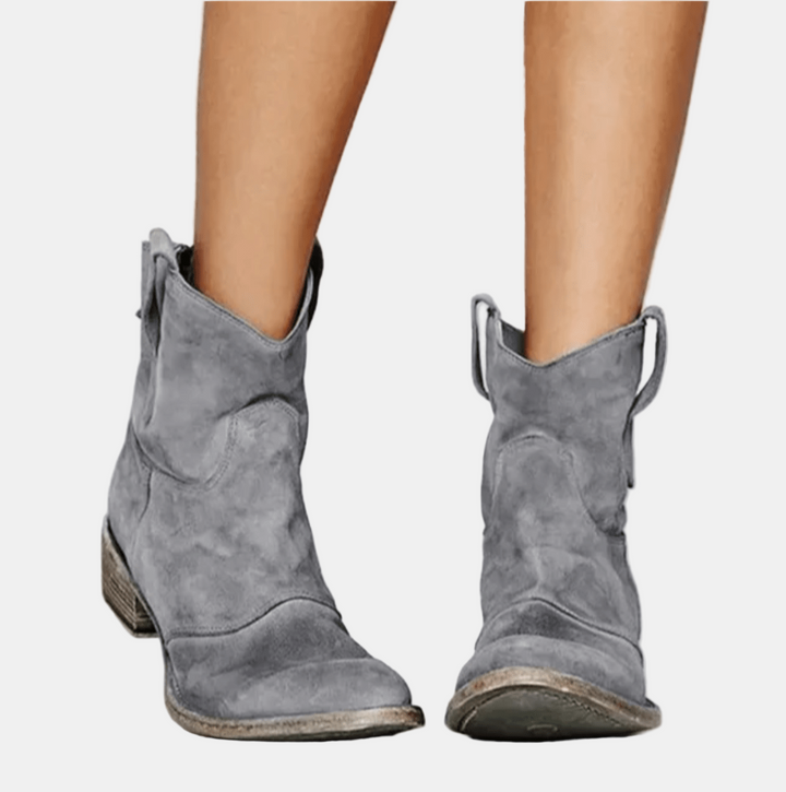 Annelise Suede Cowboy Boots