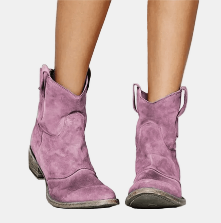 Annelise Suede Cowboy Boots