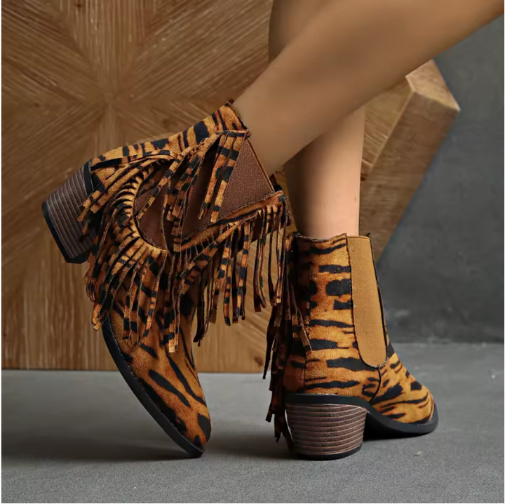 Premium Fringe Ankle Booties