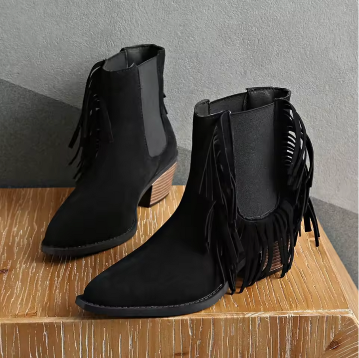 Premium Fringe Ankle Booties