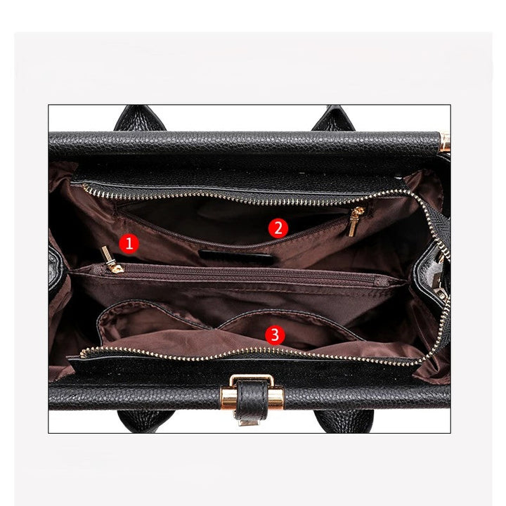 Evelina Croc-Embossed Handbag