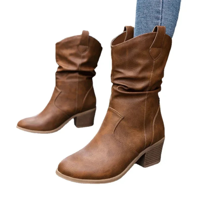 Timeless Mid-Calf Western Boots