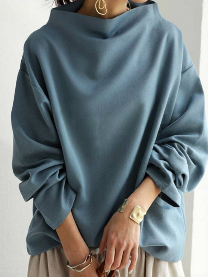 Selene Cozy High-Neck Knit Sweater