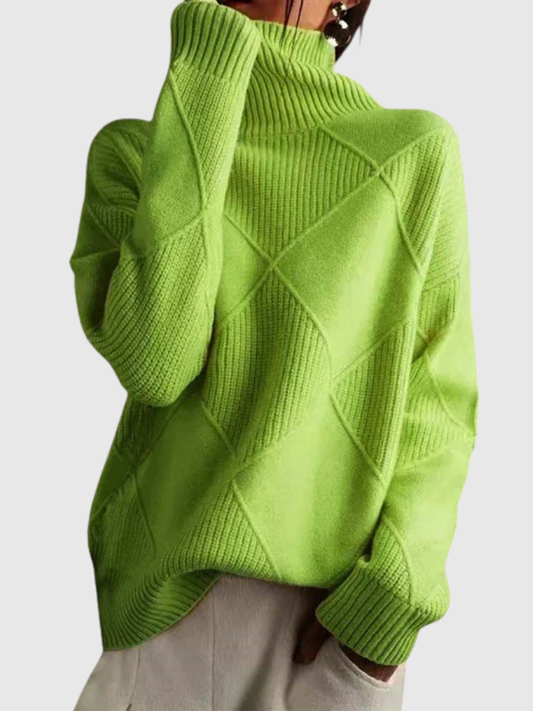 Tiffany Modern Geometric Knit Pullover