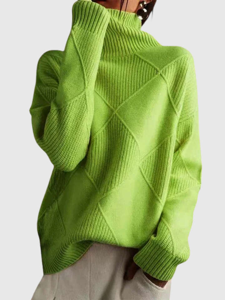 Tiffany Modern Geometric Knit Pullover