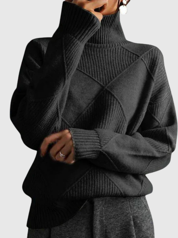 Tiffany Modern Geometric Knit Pullover