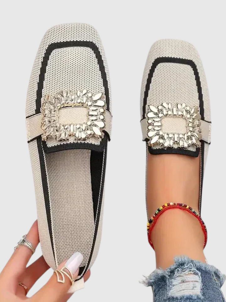 Isabelle Crystal-Embellished Loafers