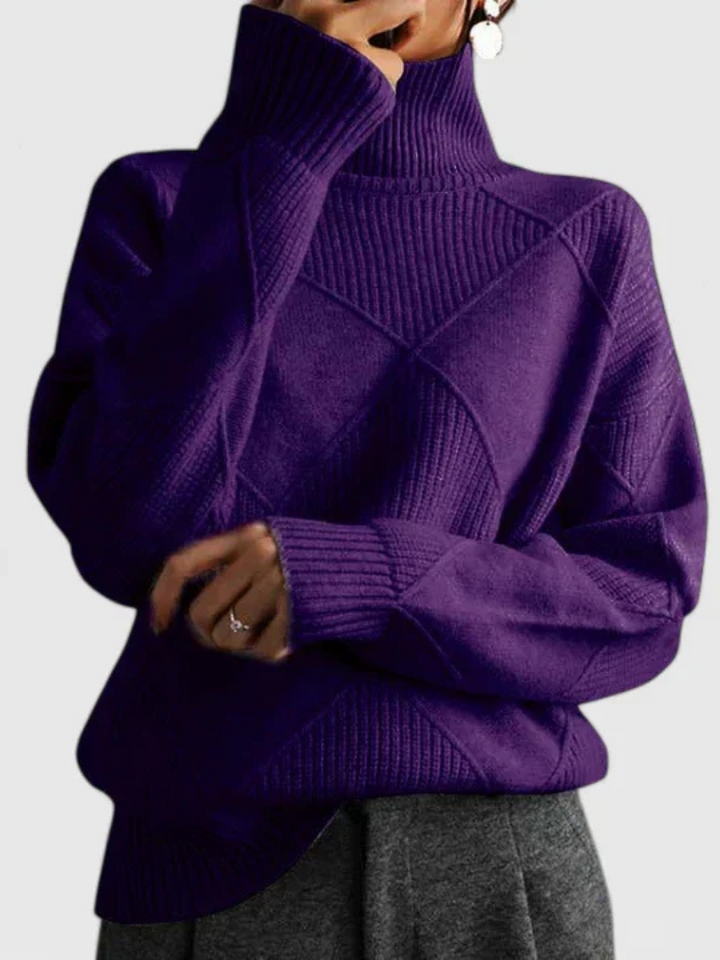 Tiffany Modern Geometric Knit Pullover