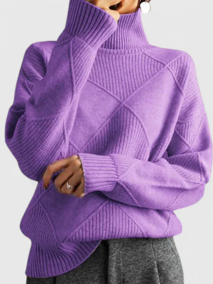 Tiffany Modern Geometric Knit Pullover