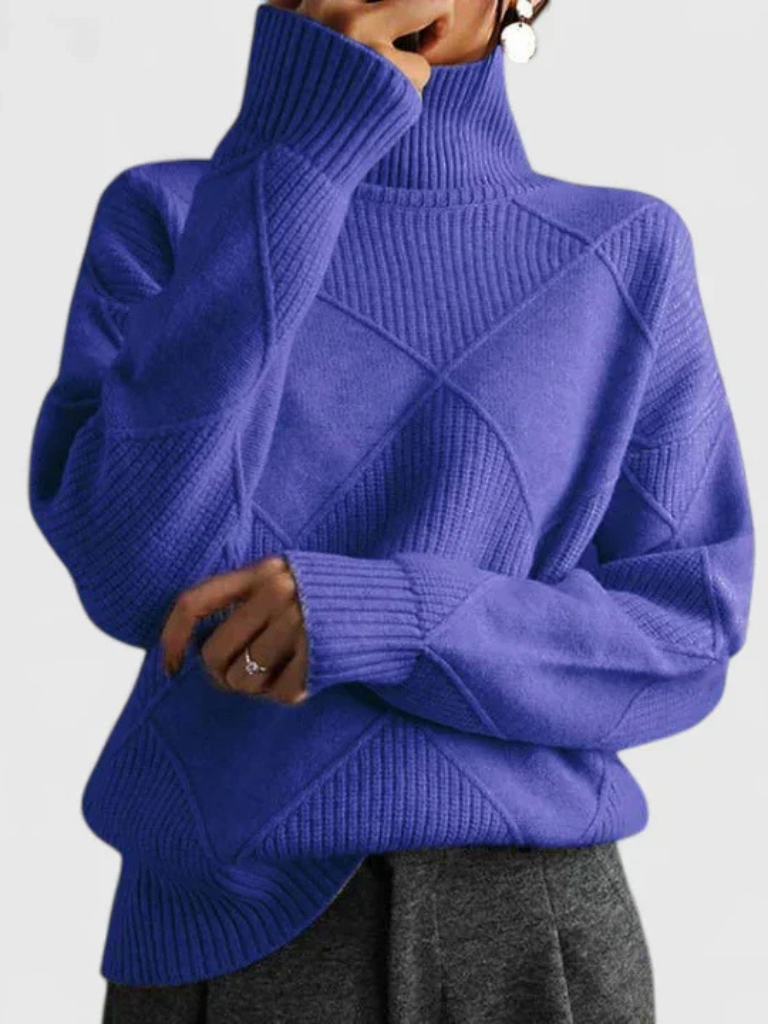 Tiffany Modern Geometric Knit Pullover