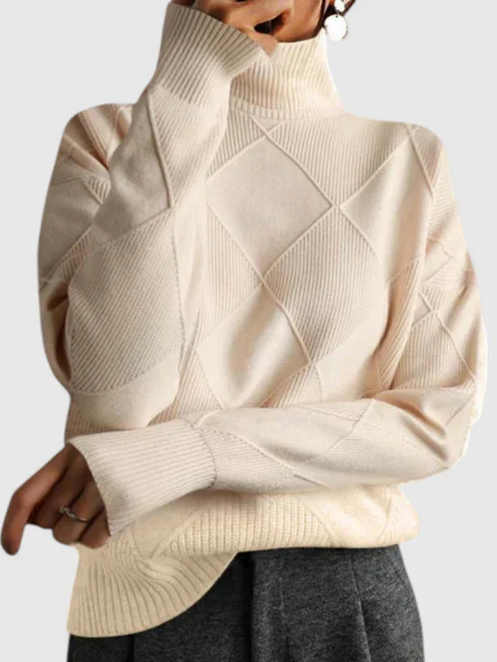 Tiffany Modern Geometric Knit Pullover