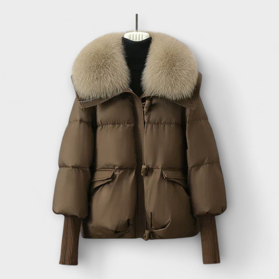 Lucyna Chic Fur-Trimmed Jacket