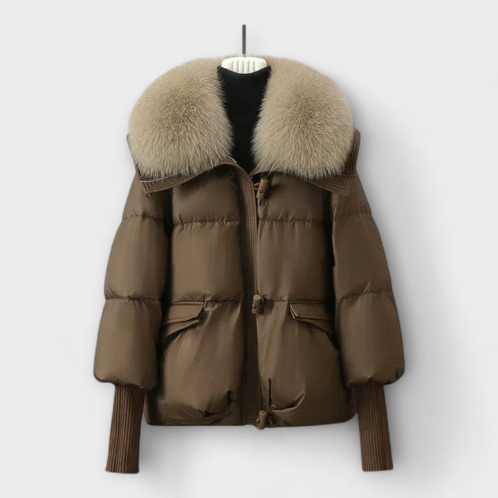 Lucyna Chic Fur-Trimmed Jacket