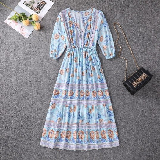 Marino Coastal Bohemian Dress